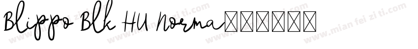 Blippo Blk HU Norma字体转换